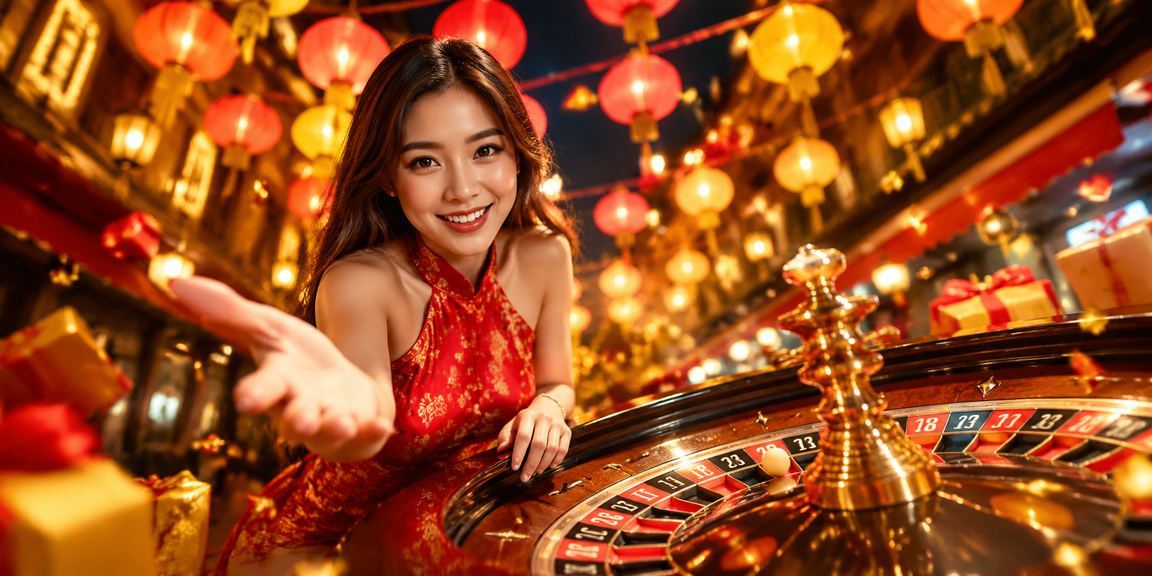 Bàn roulette lung linh với đèn lồng Hà Nội trong nền – không khí casino trực tuyến Việt Nam